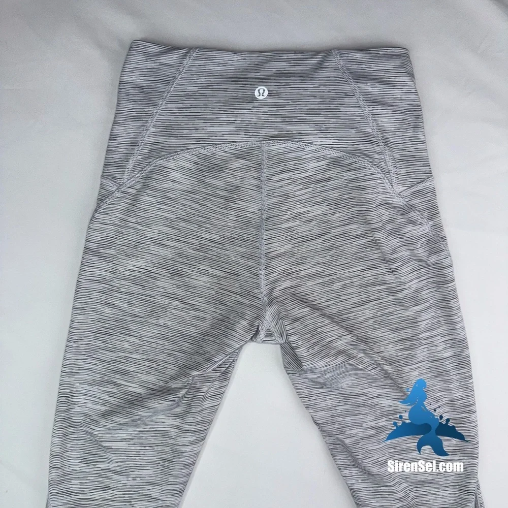 1085 lululemon Train Times 7/8 Pant High Rise - 6 - Wee Are From Space Ice Gray